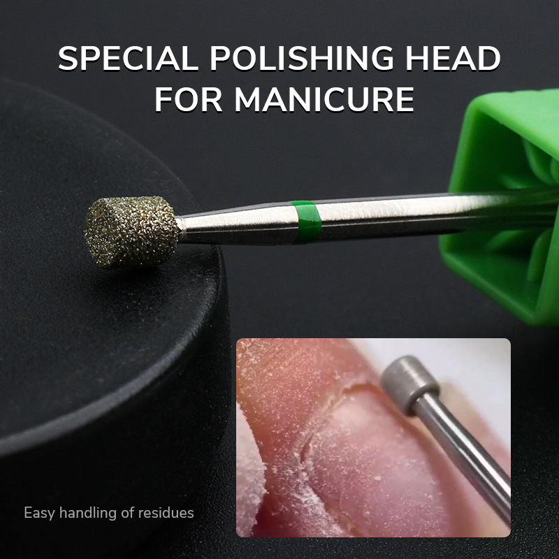 Glava za njegu noktiju s zamjenjivim vrhom – nehrđajući čelik/Emery, za površinu nokta i uklanjanje kožice, 5,5 g