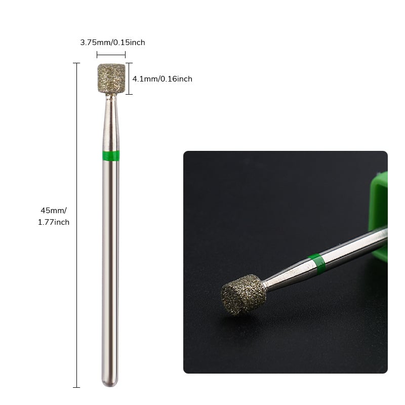 Glava za njegu noktiju s zamjenjivim vrhom – nehrđajući čelik/Emery, za površinu nokta i uklanjanje kožice, 5,5 g