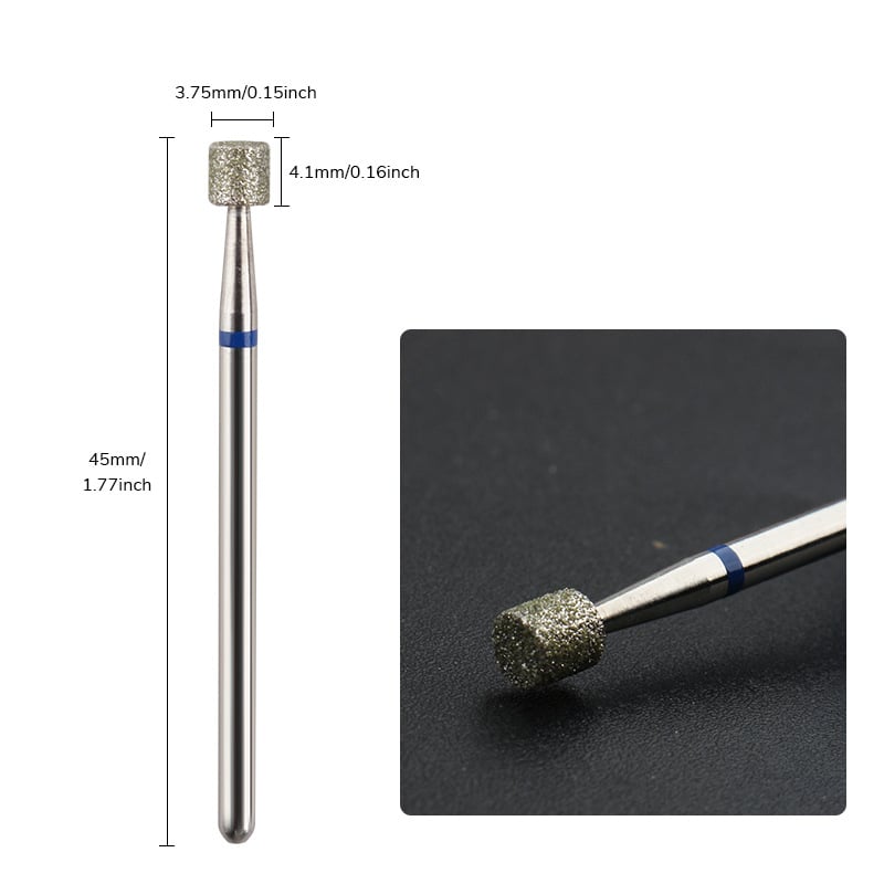 Glava za njegu noktiju s zamjenjivim vrhom – nehrđajući čelik/Emery, za površinu nokta i uklanjanje kožice, 5,5 g