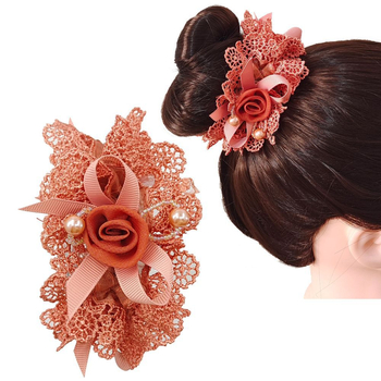 Elastična gumica za kosu s kristalnim akcentom – ručna izrada, kristalni materijal, japansko-korejski debeli stil, bez umetaka, šifra 234