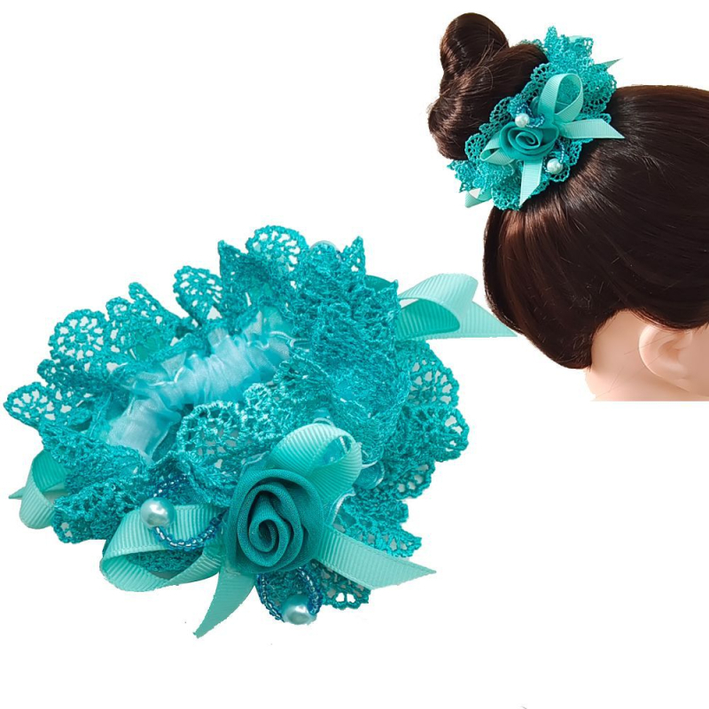 Elastična gumica za kosu s kristalnim akcentom – ručna izrada, kristalni materijal, japansko-korejski debeli stil, bez umetaka, šifra 234