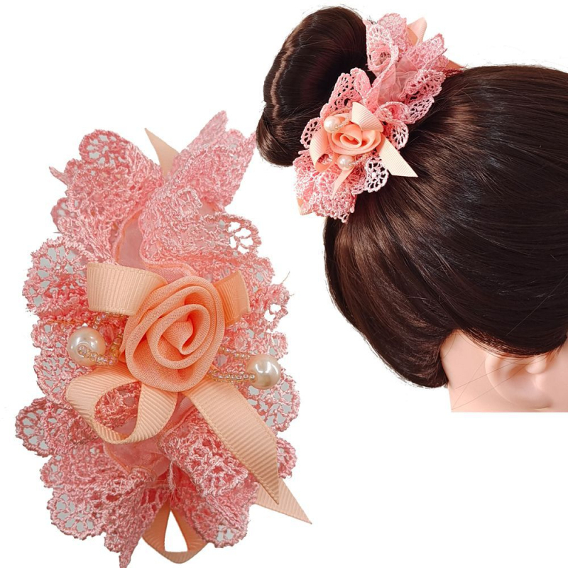 Elastična gumica za kosu s kristalnim akcentom – ručna izrada, kristalni materijal, japansko-korejski debeli stil, bez umetaka, šifra 234