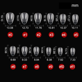 Unghii false pentru aplicare, ultra-subțiri și discrete, stil scurt, ambalate în cutie cu 120/240 de bucăți, pentru doamne