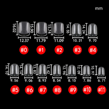 Unghii false pentru aplicare, ultra-subțiri și discrete, stil scurt, ambalate în cutie cu 120/240 de bucăți, pentru doamne