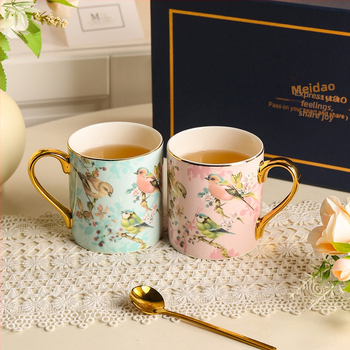 Set šalice od kostnog porculana – moderni minimalistički stil, poklon za rođendane i useljenje, idealno za parove