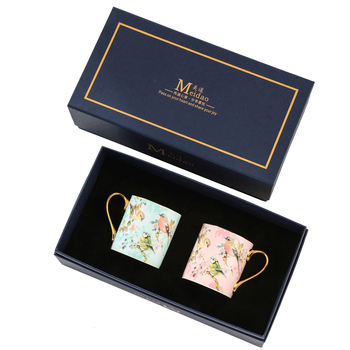 Set šalice od kostnog porculana – moderni minimalistički stil, poklon za rođendane i useljenje, idealno za parove