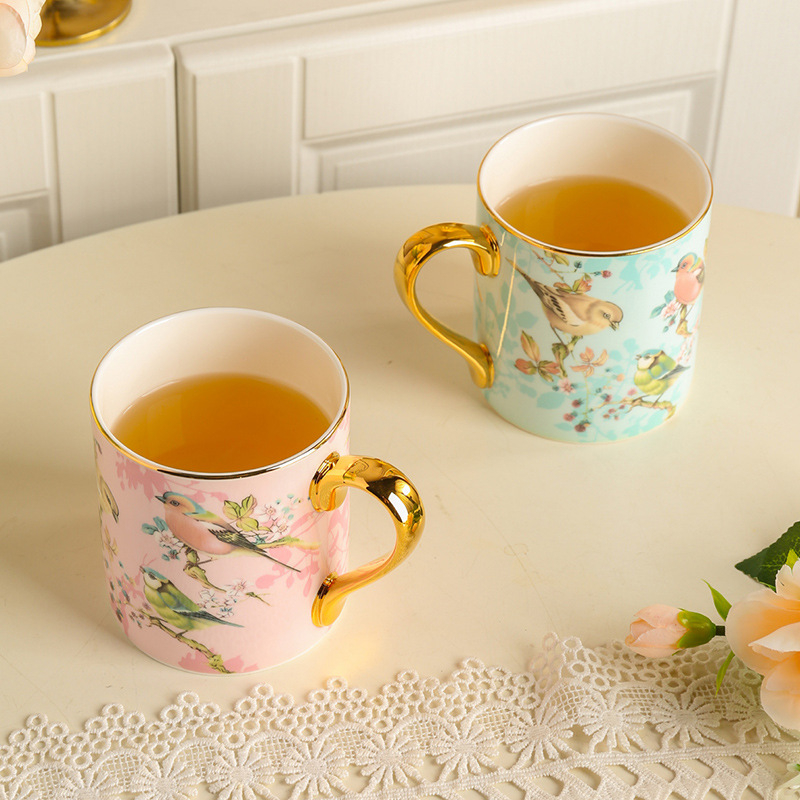 Set šalice od kostnog porculana – moderni minimalistički stil, poklon za rođendane i useljenje, idealno za parove