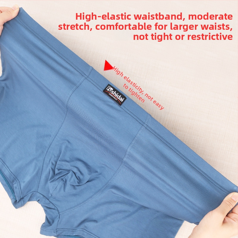 Muške bokserice visokog struka od modalnog materijala, prozračne, 95% modal