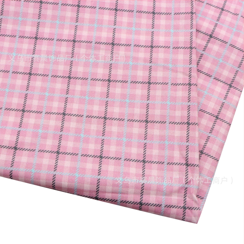 Памучен плат с каре за възглавници и домашен декор, боядисан по прежда, дигитален печат, бродерия, лято