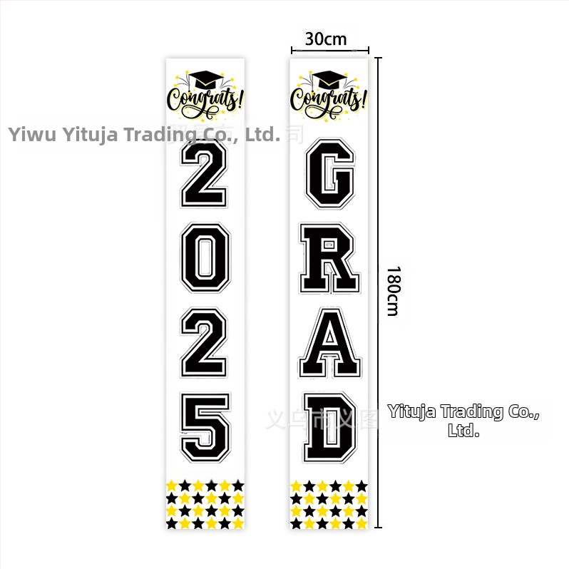 Dekor vrata za završetak s parnatpisima — poliester, pakiranje Opp vrećica, domaći proizvod