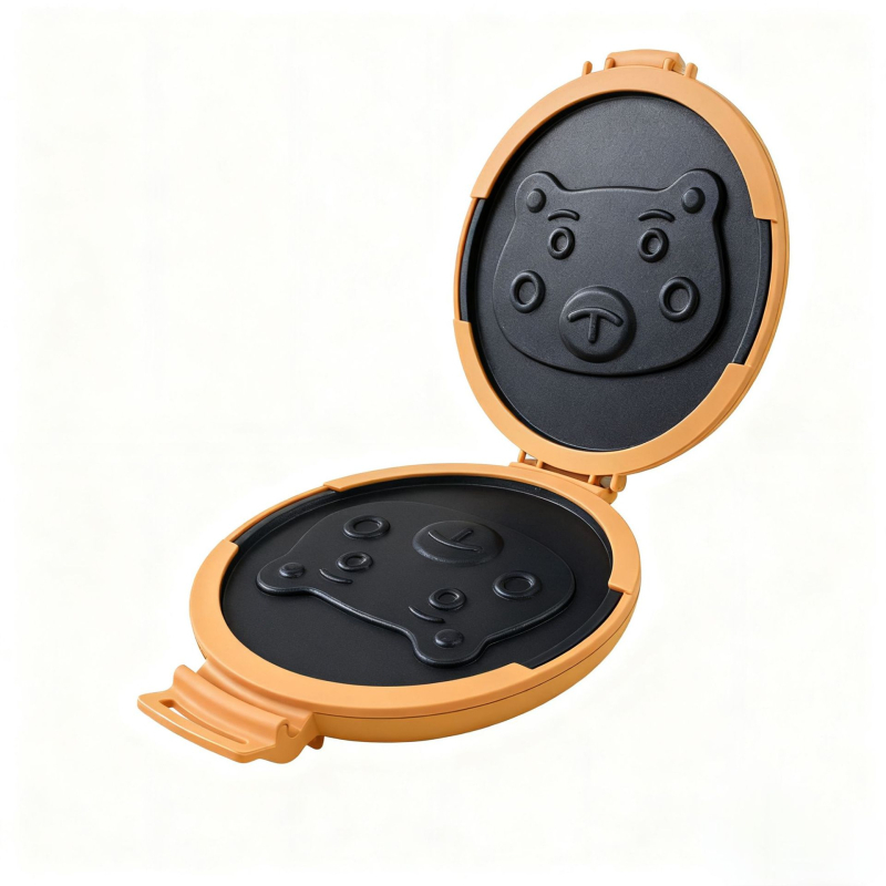 Mikrovalna sendvič preša s odvojivim silikonskim posudom, kružnog oblika, dvostrana; model SN005D; funkcije: zagrijavanje, pećenje mesa, prženje jaja; težina 887 g; poklopac za prašinu uključen