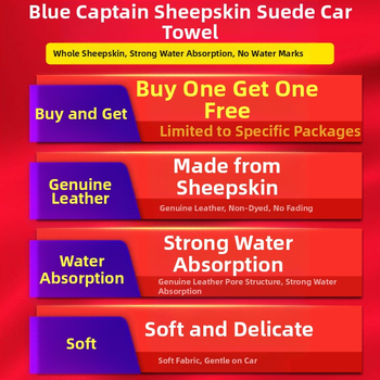 Errifan Krpa za pranje automobila od ovčjeg semiša, upijajuća i debela