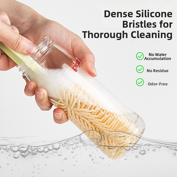 Portatīvs pudelīšu suka komplekts – bērnu pudelīšu tīrīšanas komplekts ar sūkšanas cauruli un daudzfunkcionālo krūzīšu suku | Preces kods: p8xcDJKx • Iepakojums: krāsaina kaste • Ārējā eksporta ekskluzivitāte • Noliktavā