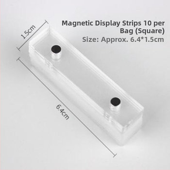 Traka za prikaz umjetnosti noktiju, magnetska, akrilna, neto težina 0,1 g, kartica boja za nokte