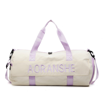 Crossbody soma fitnesam un jogai ar cilindrisku dizainu, 36-55L, neilons, salokāma ar mitrā/sausā atdalīšanu, starptautiskais stils, brīvdienu ceļojumiem