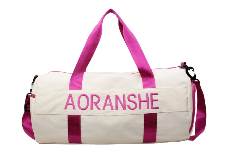 Crossbody soma fitnesam un jogai ar cilindrisku dizainu, 36-55L, neilons, salokāma ar mitrā/sausā atdalīšanu, starptautiskais stils, brīvdienu ceļojumiem