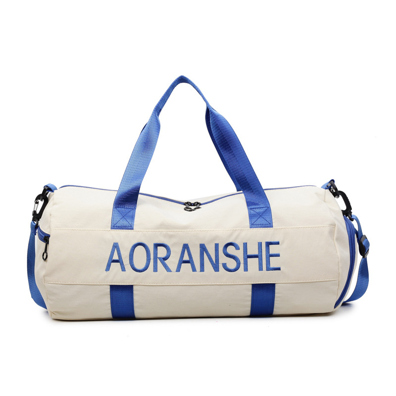 Crossbody soma fitnesam un jogai ar cilindrisku dizainu, 36-55L, neilons, salokāma ar mitrā/sausā atdalīšanu, starptautiskais stils, brīvdienu ceļojumiem