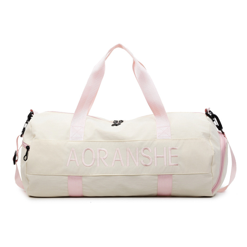 Crossbody soma fitnesam un jogai ar cilindrisku dizainu, 36-55L, neilons, salokāma ar mitrā/sausā atdalīšanu, starptautiskais stils, brīvdienu ceļojumiem