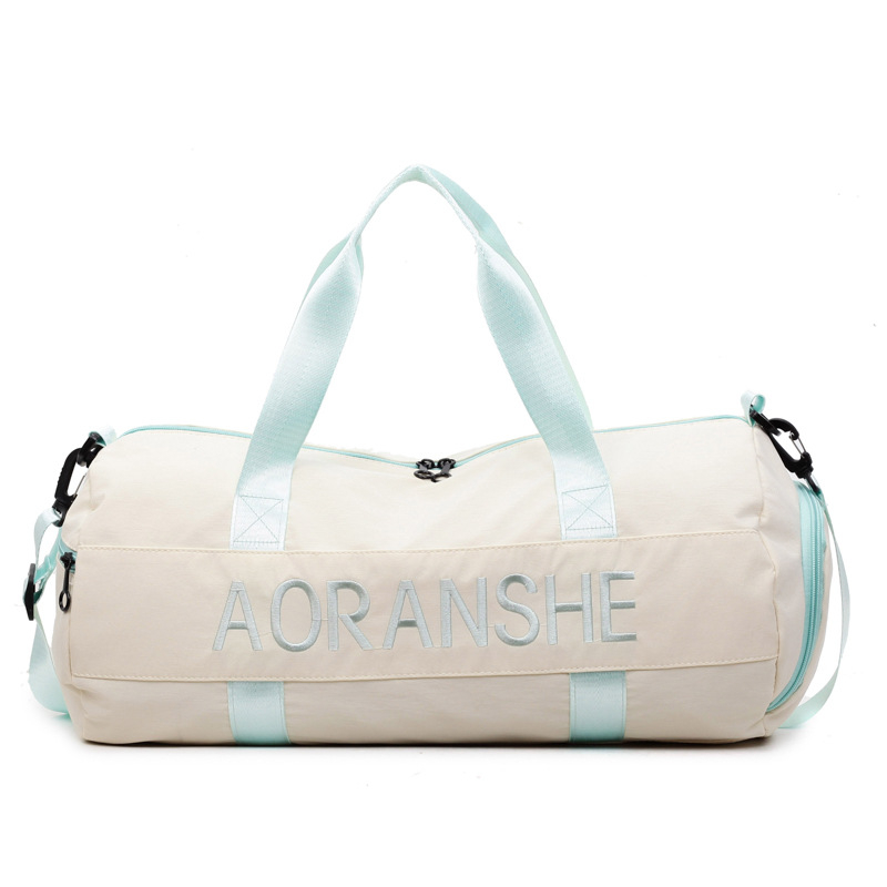 Crossbody soma fitnesam un jogai ar cilindrisku dizainu, 36-55L, neilons, salokāma ar mitrā/sausā atdalīšanu, starptautiskais stils, brīvdienu ceļojumiem