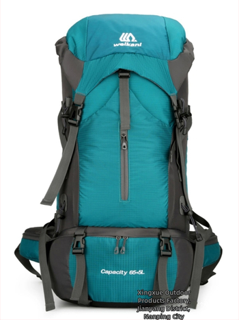 Nailona ūdensizturīga daudzfunkcionāla pārgājienu mugursoma kempingam un ceļojumiem