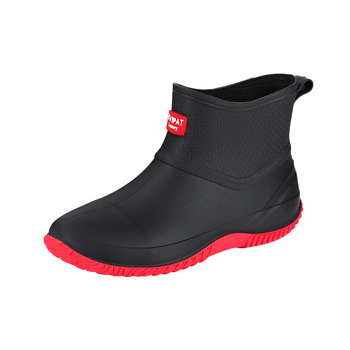 Ženske čizme za kišu s PVC gornjim dijelom, vodootporne, protuklizne, ravna peta, injekcijski oblikovane