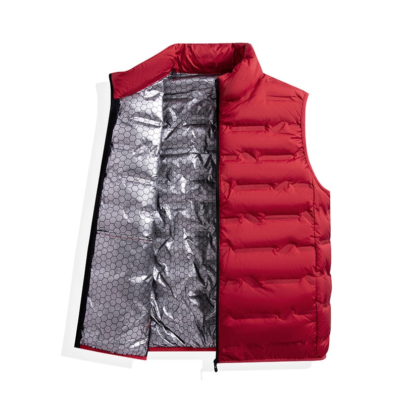 Mindennapi mellény álló gallérral, kapucnival, karcsúsított szabás, cipzárral elöl, korduró anyag