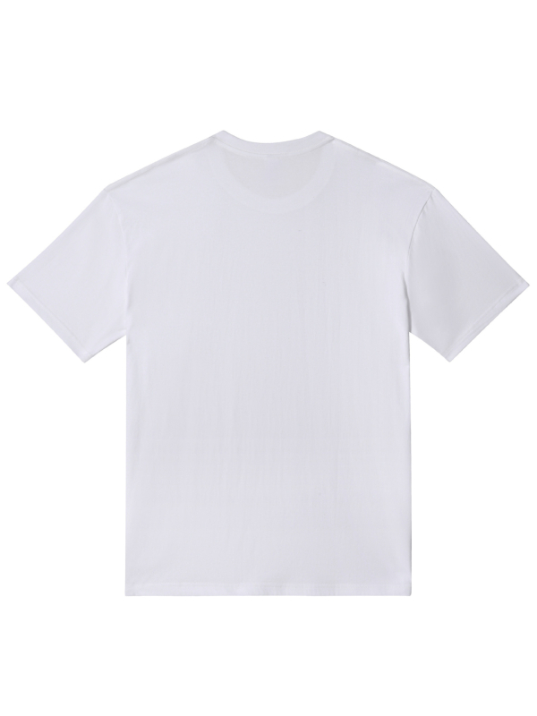 Vīriešu kokvilnas T-krekls, japāņu retro stils, apaļais kakla izgriezums, īsās piedurknes, brīvās piegrieznes