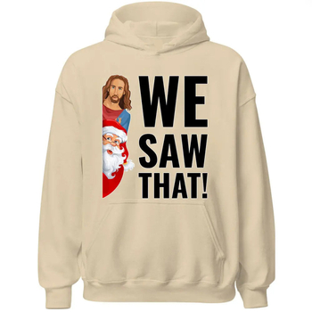 Hoodie s retro božićnim printom za muškarce i žene, kapuljača, poliester, flis unutra, dugi rukavi, bočne džepove