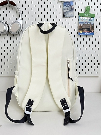 Rucsac pentru elevi, exterior din nylon, căptușeală din poliester, curele cu pernă de aer, pentru 3–4 clase, stil campus tineret