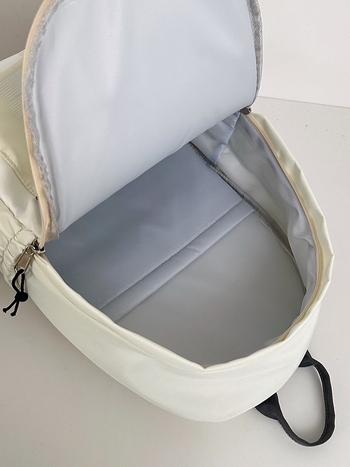 Rucsac pentru elevi, exterior din nylon, căptușeală din poliester, curele cu pernă de aer, pentru 3–4 clase, stil campus tineret