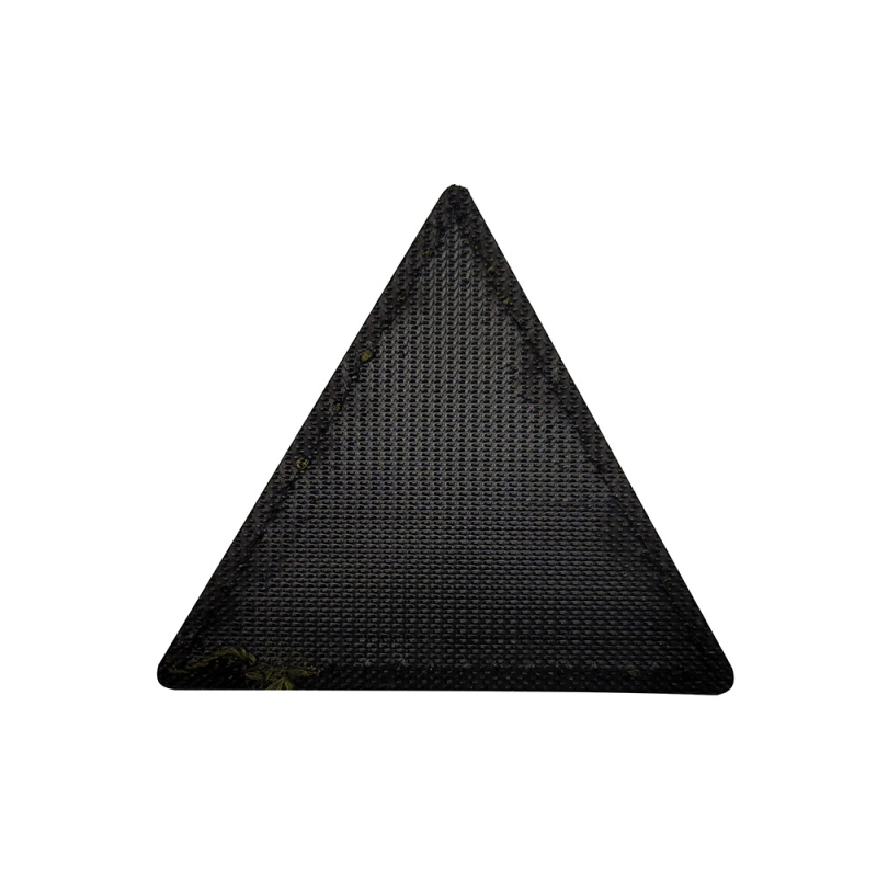 Velcro нашивка Aotddor – полиестер, рефлективна луминесцентна биопасност, лазерно изрязани квадратно и триъгълно форми, печат на лого, персонализирана за облекло