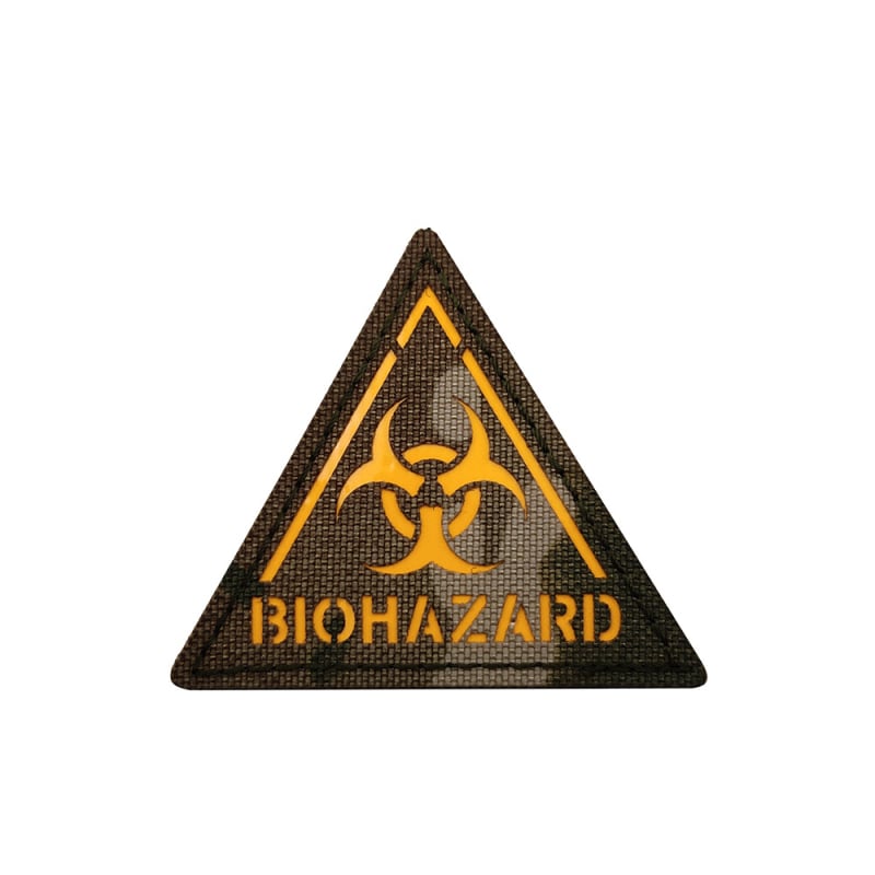 Velcro нашивка Aotddor – полиестер, рефлективна луминесцентна биопасност, лазерно изрязани квадратно и триъгълно форми, печат на лого, персонализирана за облекло