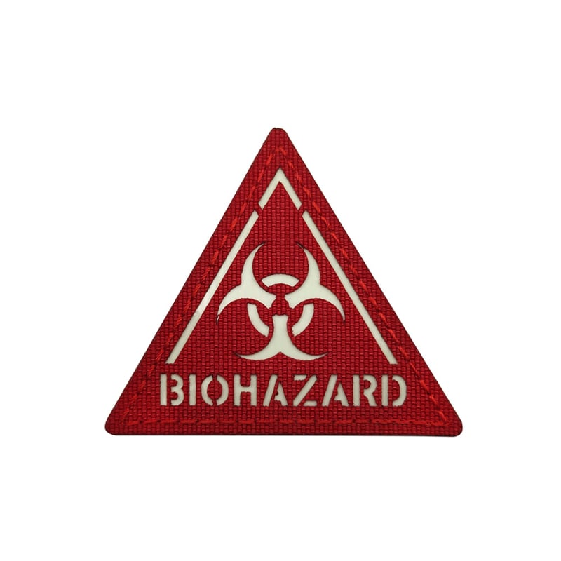 Velcro нашивка Aotddor – полиестер, рефлективна луминесцентна биопасност, лазерно изрязани квадратно и триъгълно форми, печат на лого, персонализирана за облекло