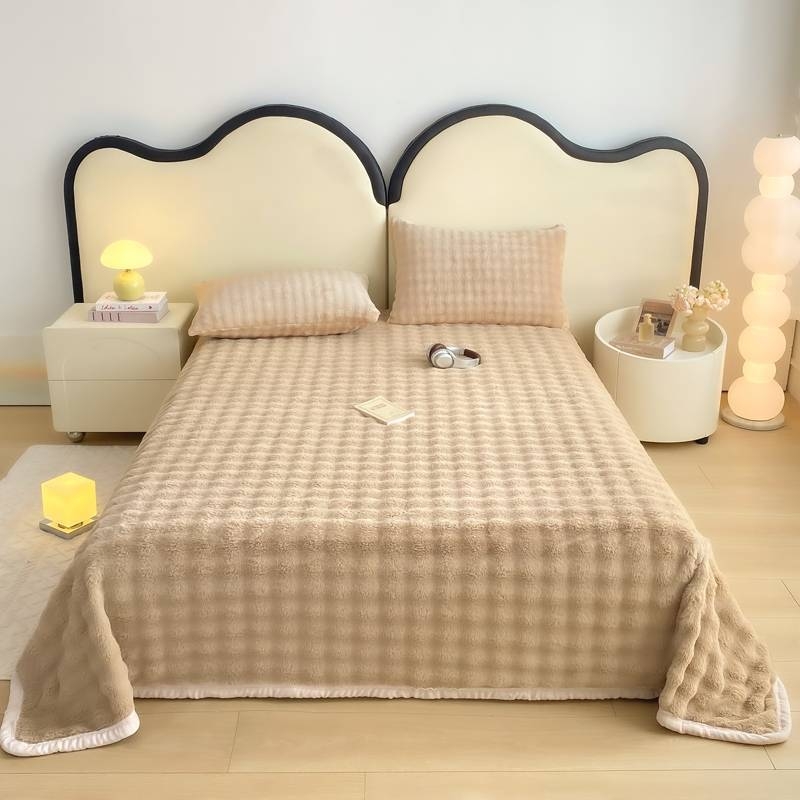 Posteljni list – minimalističkog stila, vlaknima obojena tkanina, Uzorak: Drugo, Šifra artikla 58632788