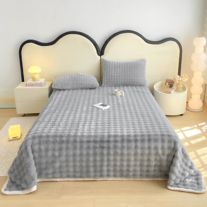 Posteljni list – minimalističkog stila, vlaknima obojena tkanina, Uzorak: Drugo, Šifra artikla 58632788