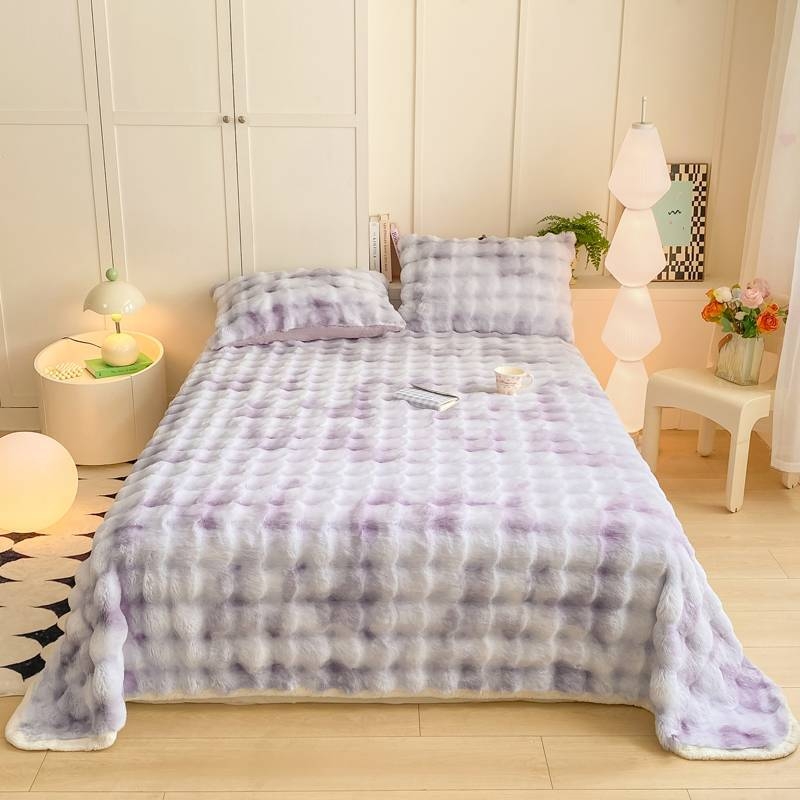 Posteljni list – minimalističkog stila, vlaknima obojena tkanina, Uzorak: Drugo, Šifra artikla 58632788