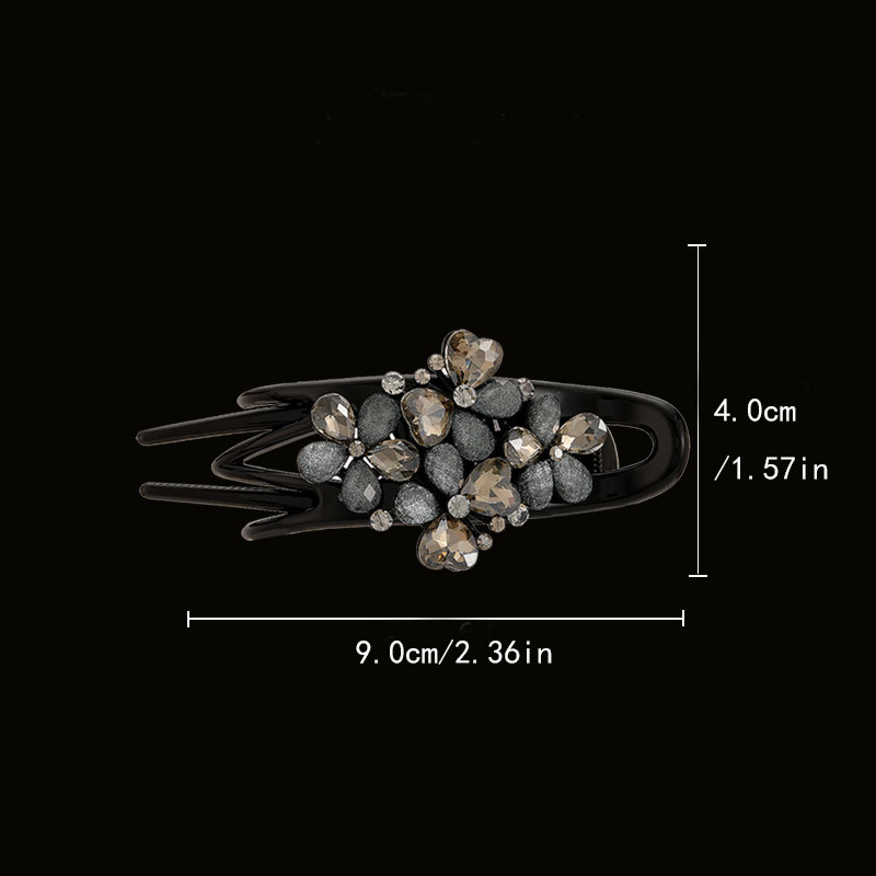 Matu aksesuārs – Klips putnu asti forma, ielieti kristāli, PVC, pilsētas stils, literāri retro, kods SC-05/055