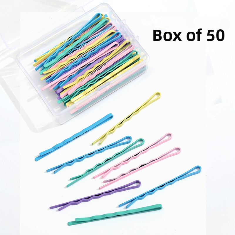 Metāla matu saspraude ar lakas pārklājumu, korejiešu stilā, svaigs un salds