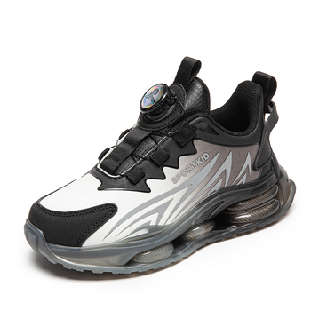 Dječje vodootporne tenisice s PU gornjim dijelom, prugasti uzorak, debeli MD potplat, zatvaranje rotirajućom kopčom, unisex, za uzrast 4-16 godina