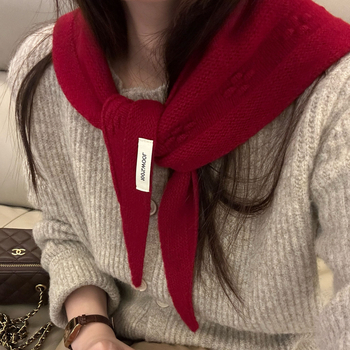 Trīsstūra vilnas šalle ar ziedu rakstu, 100% vilna, vienkāršs audums, saglabā siltumu, ziema, SJ-X2797