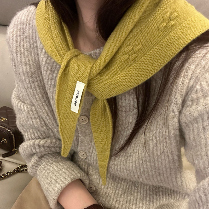 Trīsstūra vilnas šalle ar ziedu rakstu, 100% vilna, vienkāršs audums, saglabā siltumu, ziema, SJ-X2797