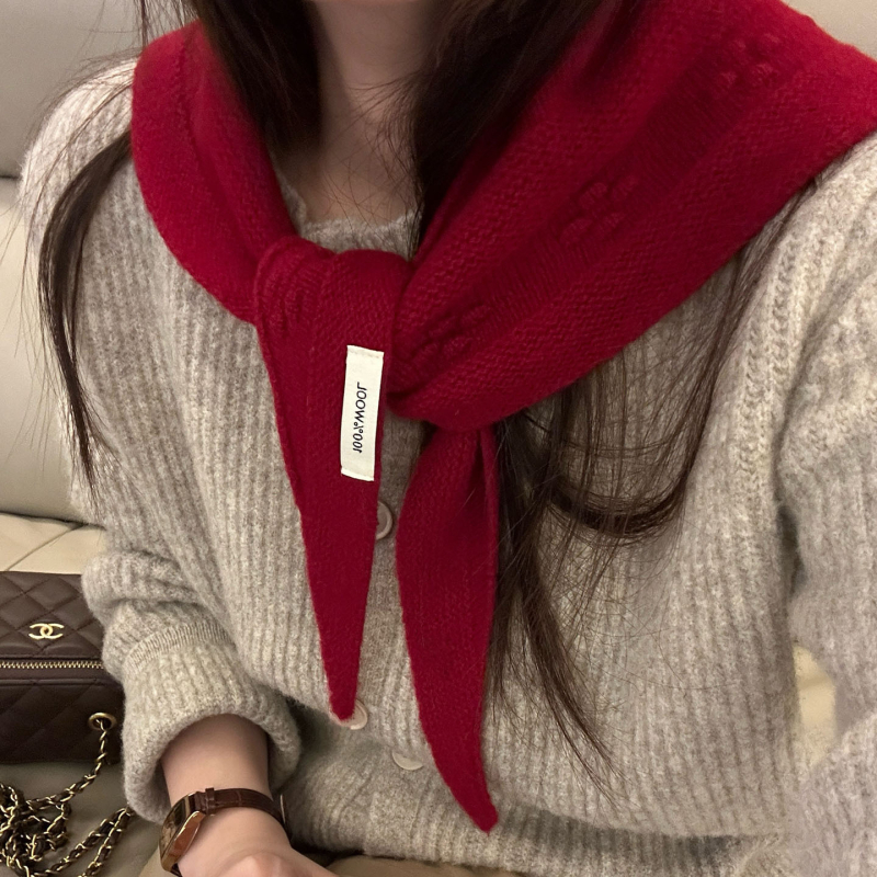 Trīsstūra vilnas šalle ar ziedu rakstu, 100% vilna, vienkāršs audums, saglabā siltumu, ziema, SJ-X2797