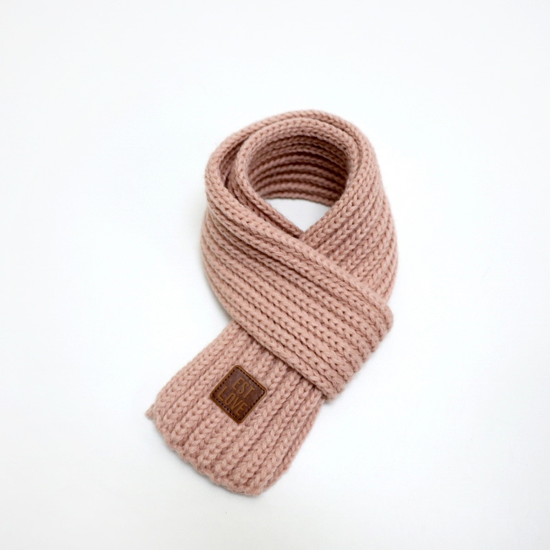 Unisex šal od akrilnih vlakana, warp pletenje, monohromatski uzorak, zadržava toplinu, japansko-korejski sladak stil