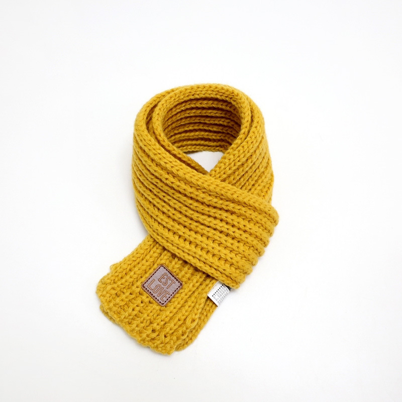 Unisex šal od akrilnih vlakana, warp pletenje, monohromatski uzorak, zadržava toplinu, japansko-korejski sladak stil