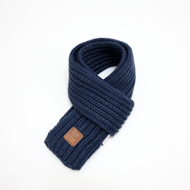 Unisex šal od akrilnih vlakana, warp pletenje, monohromatski uzorak, zadržava toplinu, japansko-korejski sladak stil