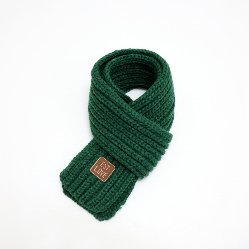 Unisex šal od akrilnih vlakana, warp pletenje, monohromatski uzorak, zadržava toplinu, japansko-korejski sladak stil