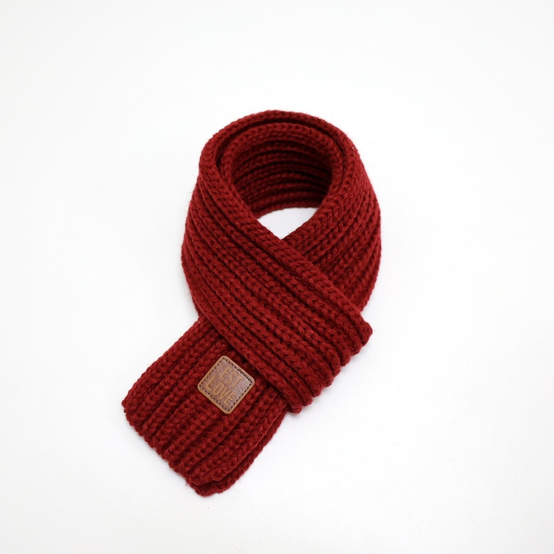 Unisex šal od akrilnih vlakana, warp pletenje, monohromatski uzorak, zadržava toplinu, japansko-korejski sladak stil