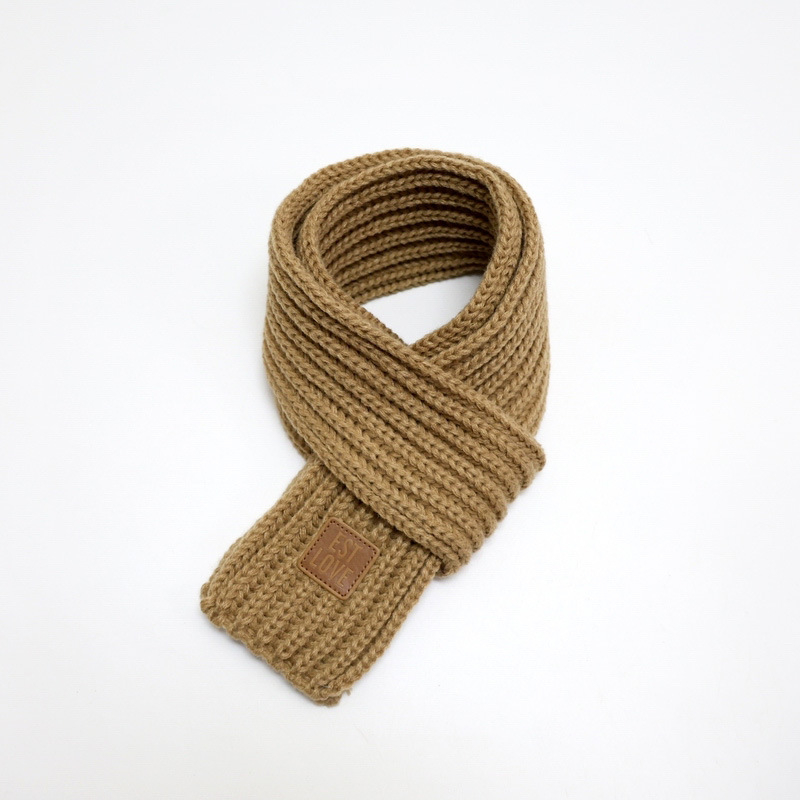 Unisex šal od akrilnih vlakana, warp pletenje, monohromatski uzorak, zadržava toplinu, japansko-korejski sladak stil