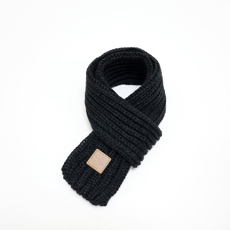 Unisex šal od akrilnih vlakana, warp pletenje, monohromatski uzorak, zadržava toplinu, japansko-korejski sladak stil