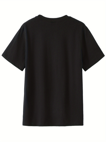 Mercerizirana pamuk majica, ispis, okrugli izrez, kratki rukavi, standardni kroj